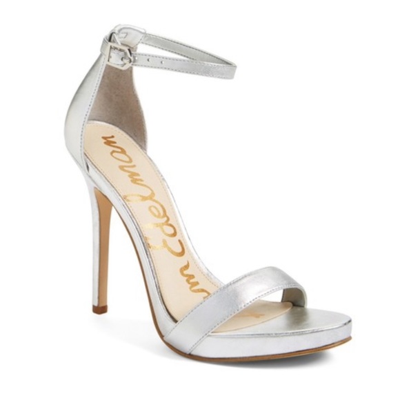 Sam Edelman Shoes - Sam Edelman | Eleanor Ankle Strap Heel Silver